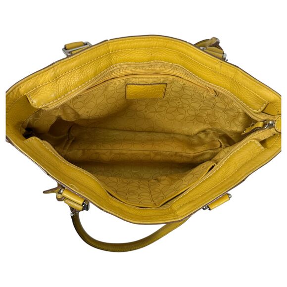 Fossil Mustard Yellow Soft Leather Shoulder Bag - Picture 5 of 6